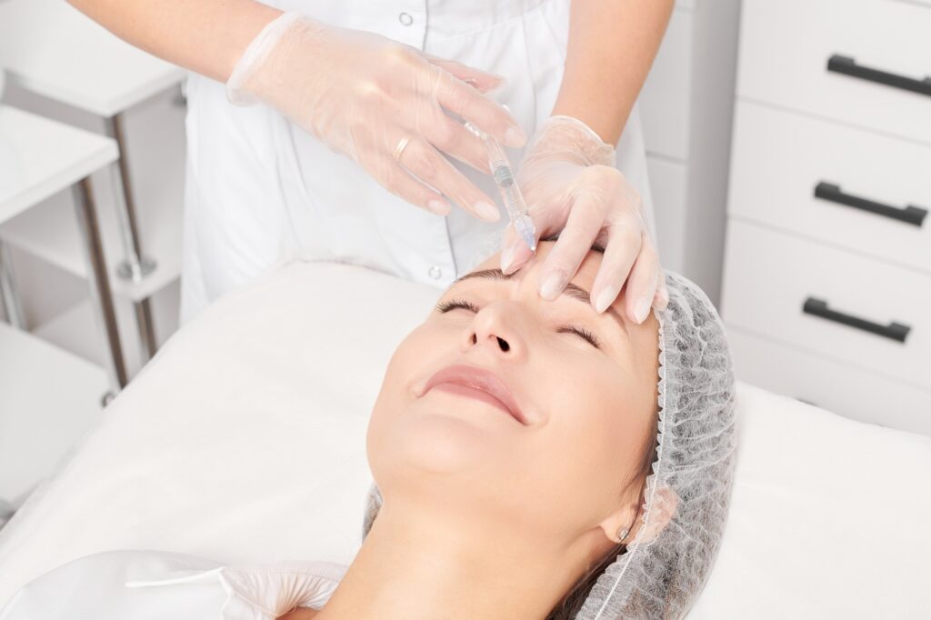 Xeomin wrinkle reduction procedure at Alladerm medical spa in Aliso Viejo, CA