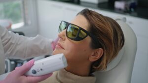 Alladerm laser hair removal specialist explaining why bleaching hair affects treatment results