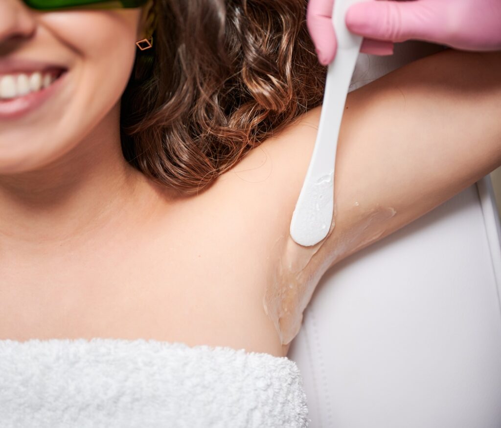 laser hair removal consultation at Alladerm in Orange County before hair bleaching treatment